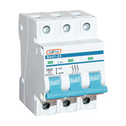 Автоматический выключатель Энергия ВА 47-29 3P 40A / Е0301-0100